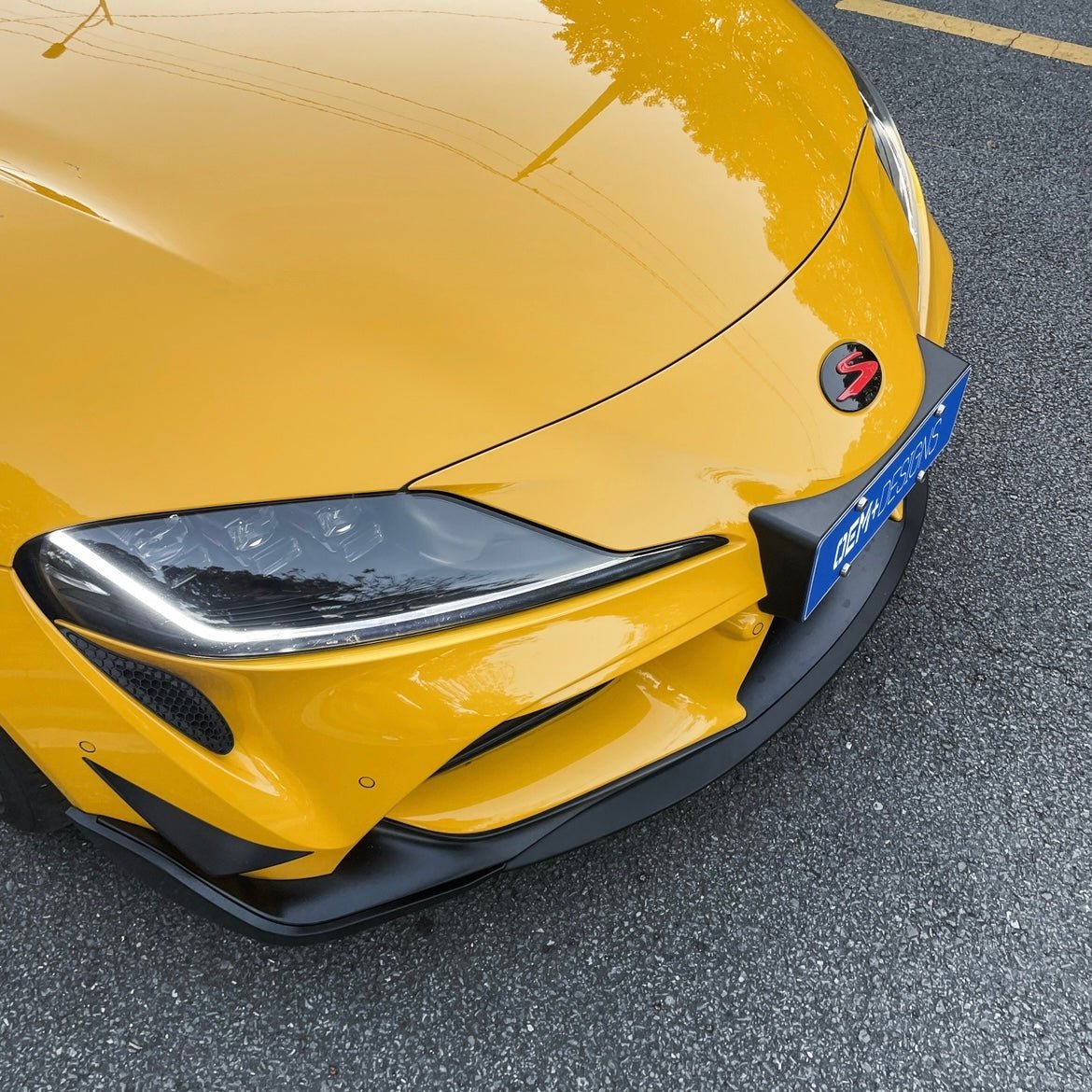 Front Splitter for GR Supra (A90/91) - JDMuscleFront Wind SplitterOEMPD-A90-FS-SBSatin Black