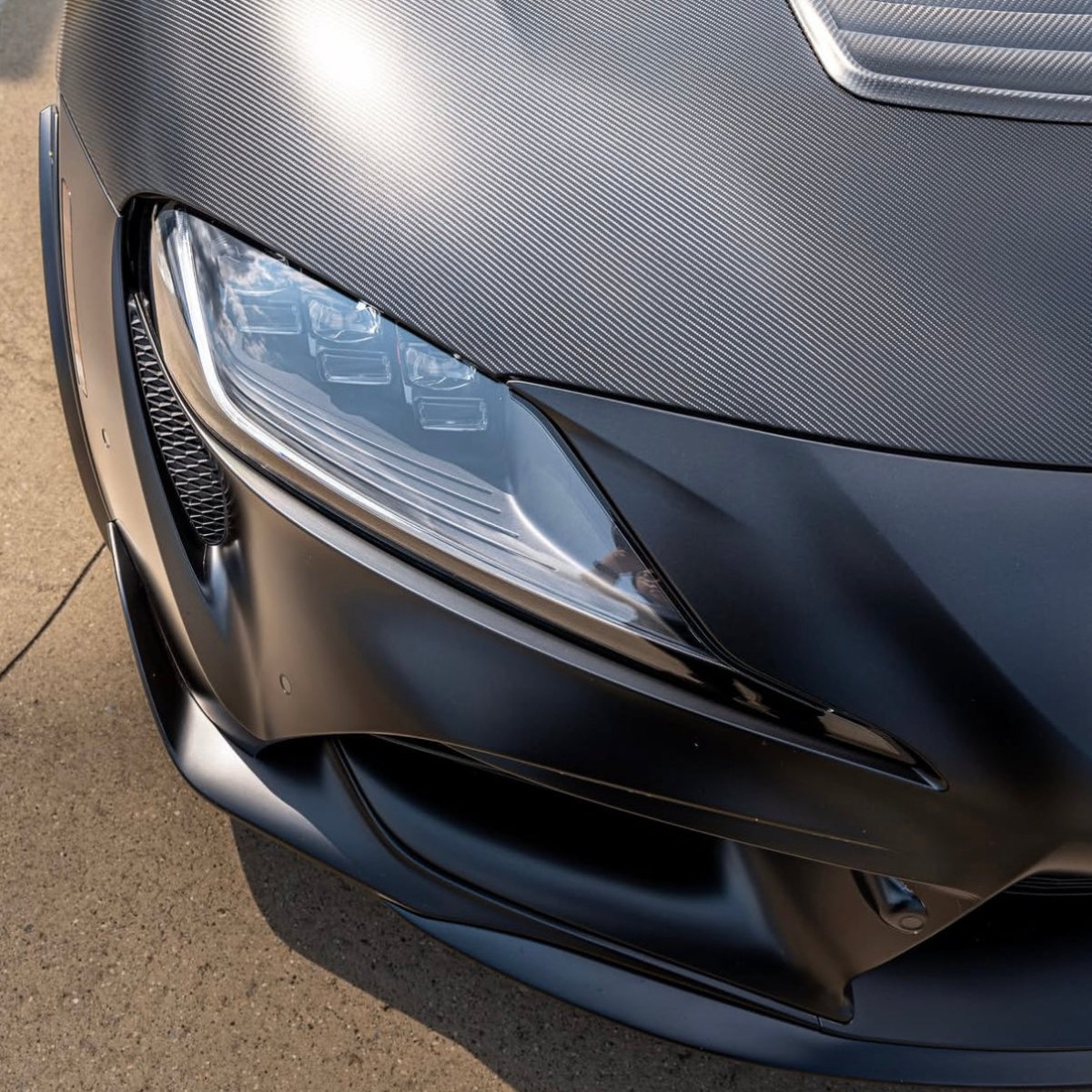 Front Splitter for GR Supra (A90/91) - JDMuscleFront Wind SplitterOEMPD-A90-FS-SBSatin Black