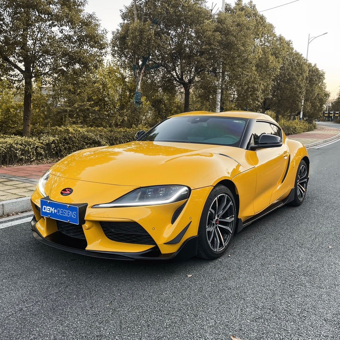 Front Splitter for GR Supra (A90/91) - JDMuscleFront Wind SplitterOEMPD-A90-FS-SBSatin Black