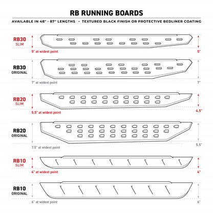 Go Rhino 05 - 22 Tacoma RB10 Running Boards W/ Mounting Brackets 2 Pairs of Drop Steps Bedliner Coating | 6344298720T - JDMuscleExterior Bracketsgor6344298720T