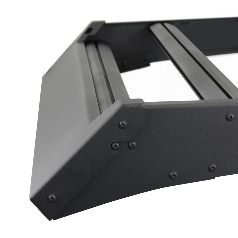 Go Rhino 24 - 25 Toyota Tacoma Double Cab Pickup Ceros Low Profile Roof Rack - Tex. Blk - JDMuscleSPKgor5933190T
