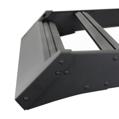 Go Rhino 24 - 25 Toyota Tacoma Double Cab Pickup Ceros Low Profile Roof Rack - Tex. Blk - JDMuscleSPKgor5933190T
