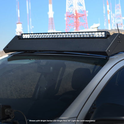 Go Rhino 24 - 25 Toyota Tacoma Double Cab Pickup Ceros Low Profile Roof Rack - Tex. Blk - JDMuscleSPKgor5933190T