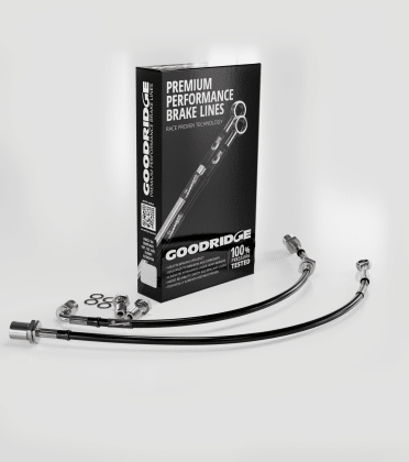 Goodridge [08 - 15 Mitsubishi Lancer] Stainless Steel Front Brake Lines - JDMuscleBrake Linesgri26053F
