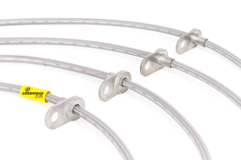 Goodridge [12-15 Civic Si] [13-15 ILX 2.4L] G-Stop Stainless Steel Brake Line Kit - Silver - JDMuscleBrake Linesgri20028