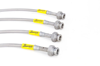 Goodridge [96-00 Civic] G-Stop Stainless Steel Brake Line Kit - Silver - JDMuscleBrake Linesgri20020