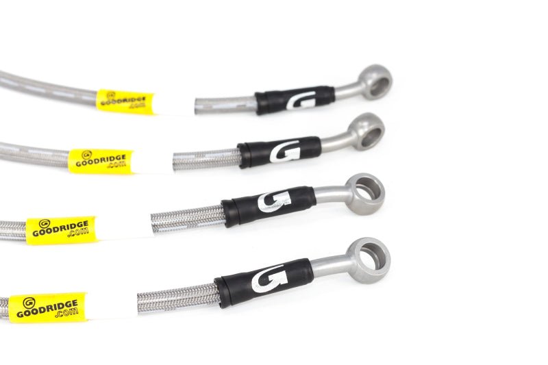Goodridge G - STOP SS Braided Brake Line Kit for Chevrolet Corvette and Cadillac XLR | gri12290 - JDMuscleSPK13527