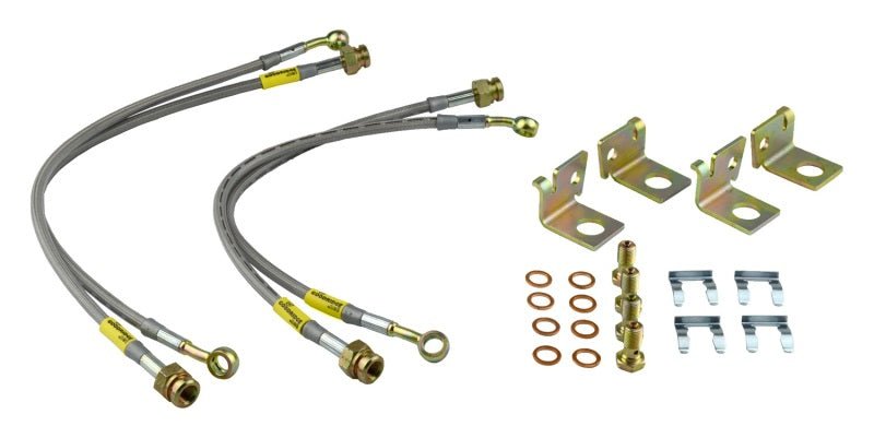 Goodridge G - STOP SS Braided Brake Line Kit for Chevrolet Corvette and Cadillac XLR | gri12290 - JDMuscleSPK13527