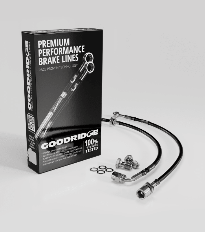 Goodridge G - Stop Stainless Steel Rear Brake Lines for 2005 - 2014 Ford Mustang GT and GT500 | gri12364R - JDMuscleSPK745913