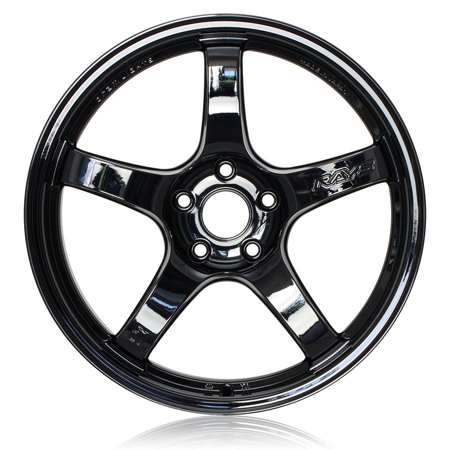 Gram Lights 57CR 19X10.5 +12 5x114.3 - Glossy Black | 57769051295gx - JDMuscleWheelsgls57769051295gx