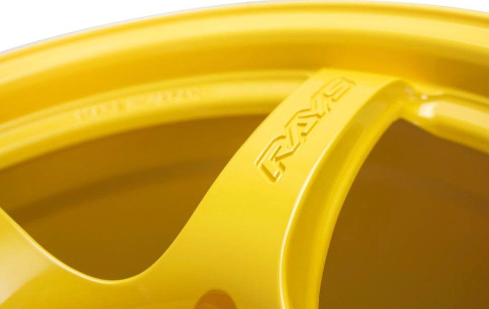 Gram Lights 57CR Mach Yellow 18x9.5 5x114 38mm Offset | WGCRX38EWXZ - JDMuscleWheelsglsWGCRX38EWXZ