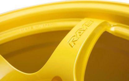 Gram Lights 57CR Mach Yellow 18x9.5 5x114 38mm Offset | WGCRX38EWXZ - JDMuscleWheelsglsWGCRX38EWXZ