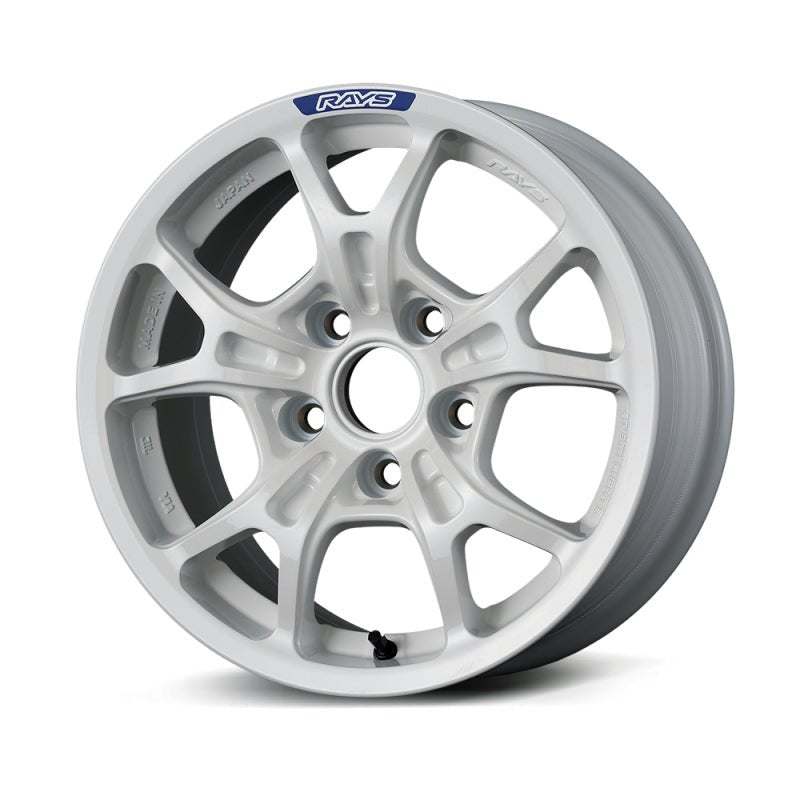 Gram Lights 57FXZ Rally 15x7.0 ET +35 5x114.3 White Wheel - JDMuscleWheelsglsWGFJC35EW