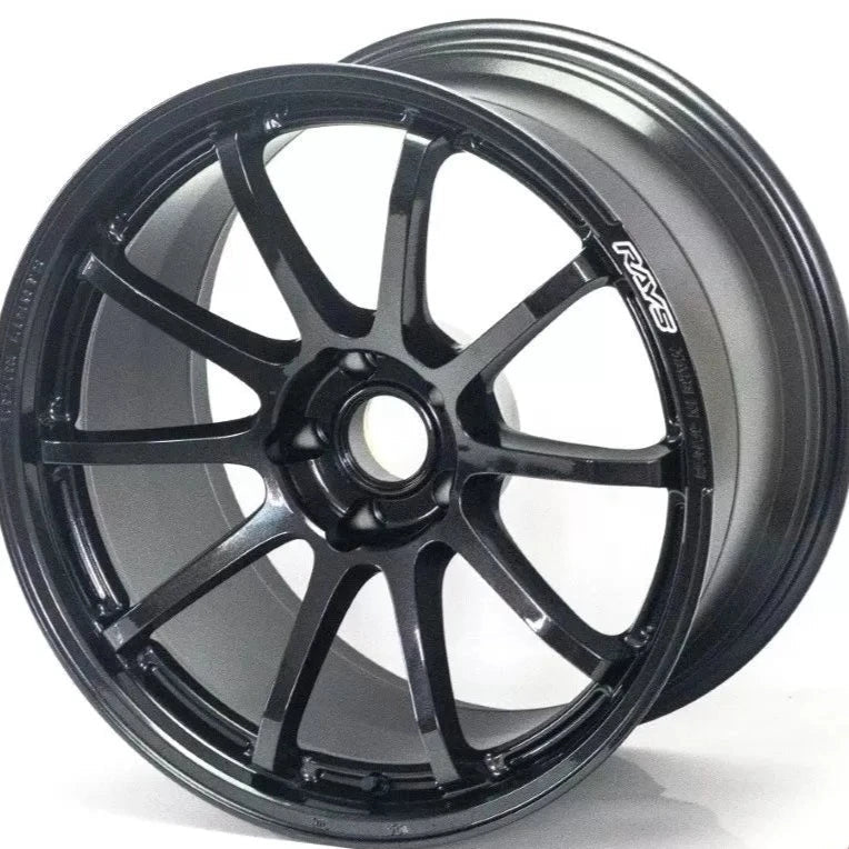 Gram Lights 57NR 18X7.5 +38 5 - 114.3 Glass Black | WGNT38E6NJ - JDMuscleWheelsglsWGNT38E6NJ