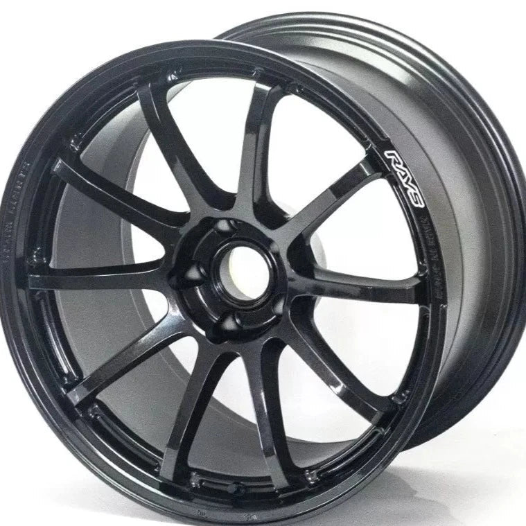 Gram Lights 57NR 18X8.5 +38 5 - 100 Glass Black Wheel | WGNV38D6NJ - JDMuscleWheelsglsWGNV38D6NJ