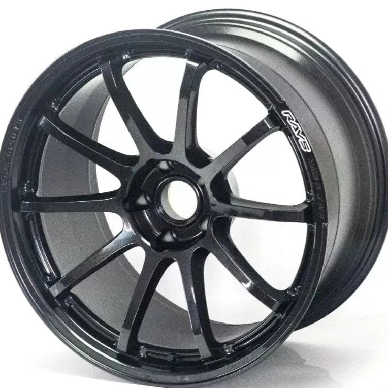 Gram Lights 57NR 18X8.5 +38 5 - 114.3 Glass Black Wheel | WGNV38E6NJ - JDMuscleWheelsglsWGNV38E6NJ