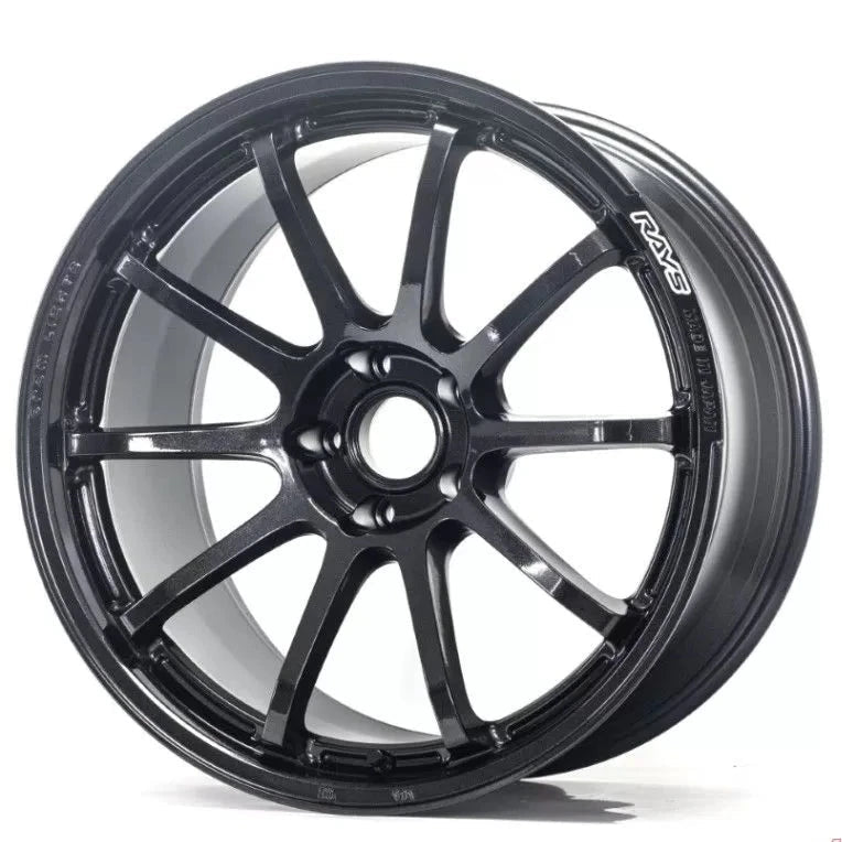 Gram Lights 57NR 18X8.5 +38 5 - 120 Glass Black Wheel | WGNV38W6NJ - JDMuscleWheelsglsWGNV38W6NJ
