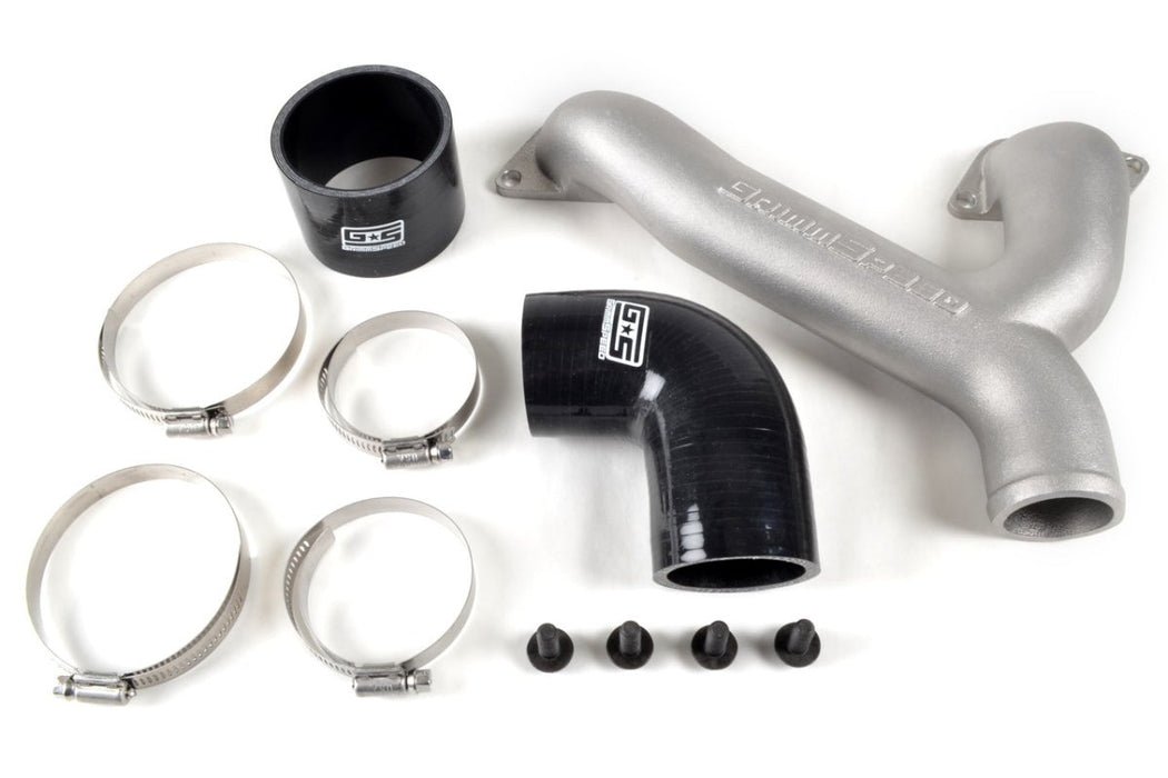 GrimmSpeed [02-14 WRX, 04 STI] TMIC Y-Pipe Kit - Black - JDMuscleIntercooler Piping Kitsgrm90096