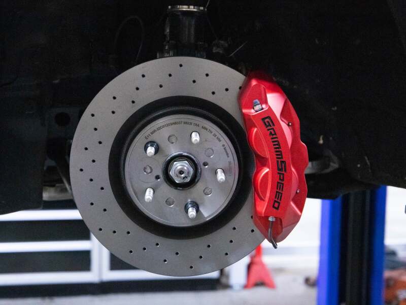 GrimmSpeed [02-21 WRX / 04-21 WRX STI] 4-Piston Brake Caliper Kit for 340mm Rotor - Red - JDMuscleCalipersgrmGRM.1170.1.RED