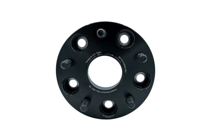 GrimmSpeed [05-21 WRX STI] [15-26 WRX] 5x114.3 25mm Wheel Spacer Pair - Black - JDMuscleWheel Spacers and AdaptersgrmGRM.1187.3.0