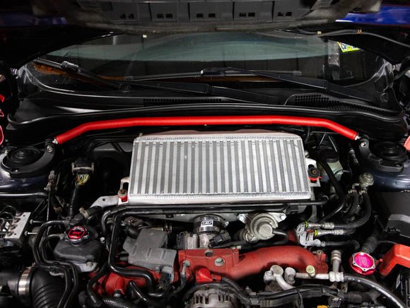 GrimmSpeed [08 - 14 WRX/STI] Strut Bar - Red | 1.1030.1.RED - JDMuscleStrut Tower Barsgrm1.1030.1.RED