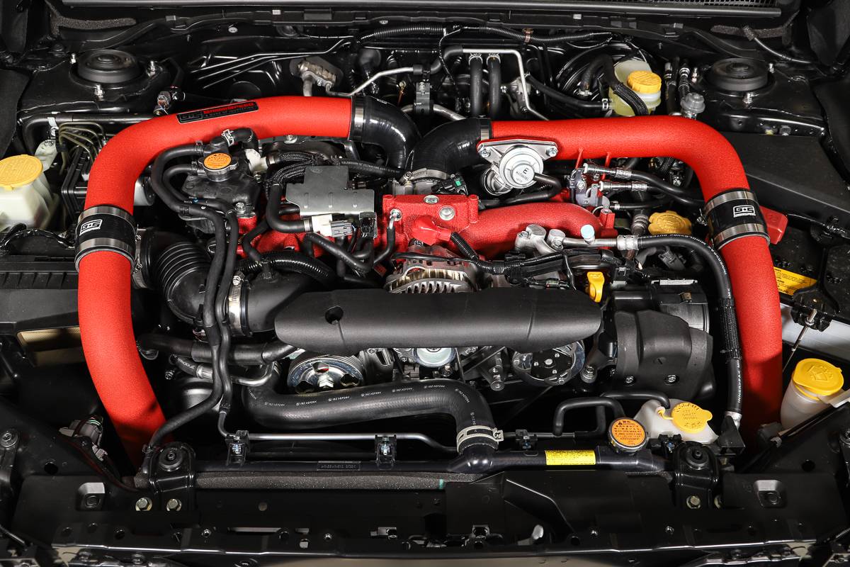 GrimmSpeed 15 - 21 STI Front Mount Intercooler Kit - Silver Core with Red Piping | 090236 - JDMuscleIntercoolersgrm090236