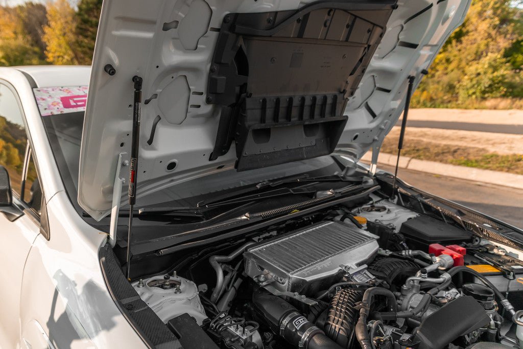 GrimmSpeed [15 - 25 WRX/ 15 - 21 STI] High Lift Hood Struts | 113072 - JDMuscleStruts And Shocksgrm113072