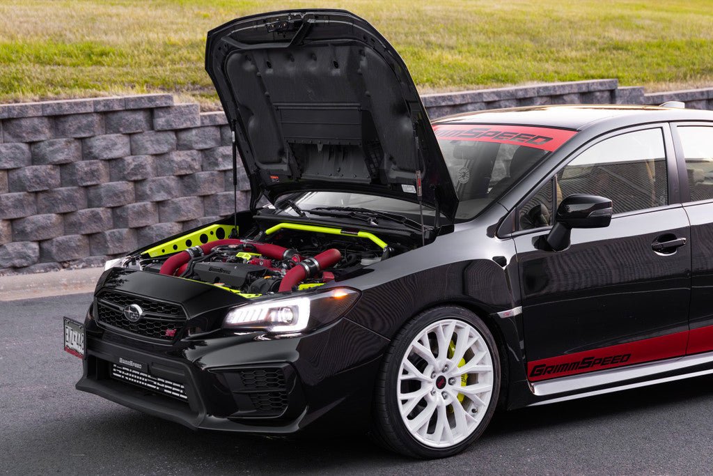GrimmSpeed [15 - 25 WRX/ 15 - 21 STI] High Lift Hood Struts | 113072 - JDMuscleStruts And Shocksgrm113072