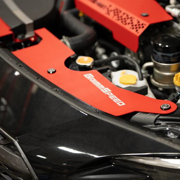 GrimmSpeed [22 - 26 WRX] Radiator Shroud - Red | 113090RED - JDMuscleRadiator Shroudsgrm113090RED