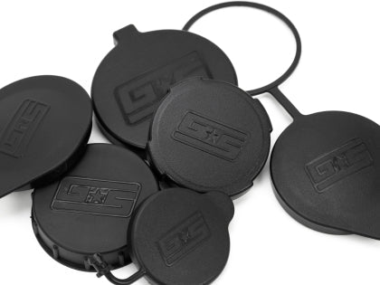 Grimmspeed Black Reservoir Cap Set Most Subaru Models | 120069 - JDMuscleDress Up Capsgrm120069