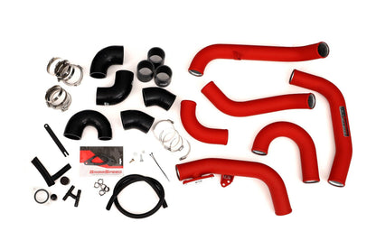 GrimmSpeed 15-21 STI Front Mount Intercooler Kit - Silver Core with Red Piping | 090236