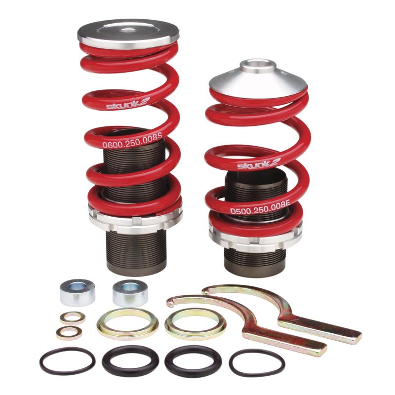 Skunk2 Racing [88-00 Civic, CRX, del Sol] Adjustable Sleeve Coilover Kit - Black