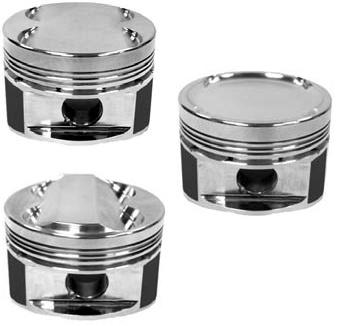 Manley [04-12 Impreza WRX STI] Platinum Series EJ257 Piston Set with Rings - 99.5 mm Standard Bore, 8.5:1 Dish