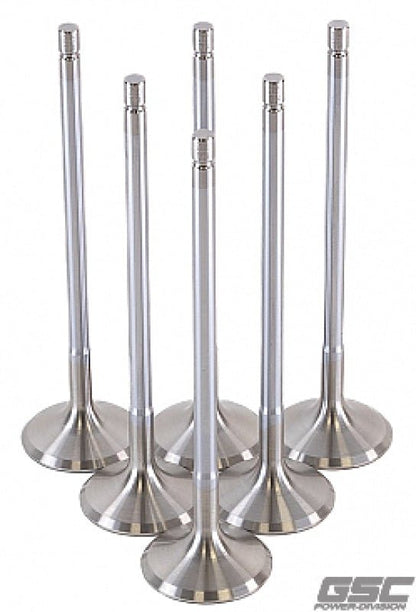 GSC Power Division Toyota G16E - GTS 32mm Chrome Polished Exhaust Valve Set of 6 | gsc2195 - 6 - JDMuscleSPK837128