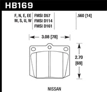Hawk 1987 Mitsubishi Precis Front ER - 1 Brake Pads - JDMuscleNon - CategorizedhawkHB169D.560