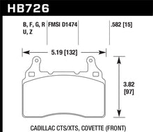 Hawk Performance DTC - 70 Front Brake Pads for Chevrolet Corvette and Tesla Model S | hawkHB726U.582 - JDMuscleSPK4358692