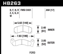 Hawk Performance HPS 5.0 Front Brake Pads for Ford Mustang and Mercury Cougar | hawkHB263B.650 - JDMuscleSPK4326784