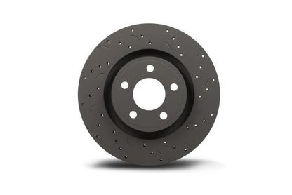 Hawk Performance Talon 320mm Rear Drilled and Slotted Brake Rotor for 2015 - 2016 Ford Mustang | hawkHTC5385 - JDMuscleSPK185858