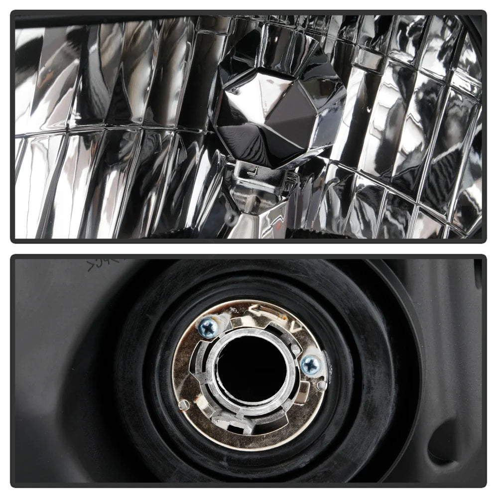 Spyder [12-15 Honda Civic] Black Halogen Headlights