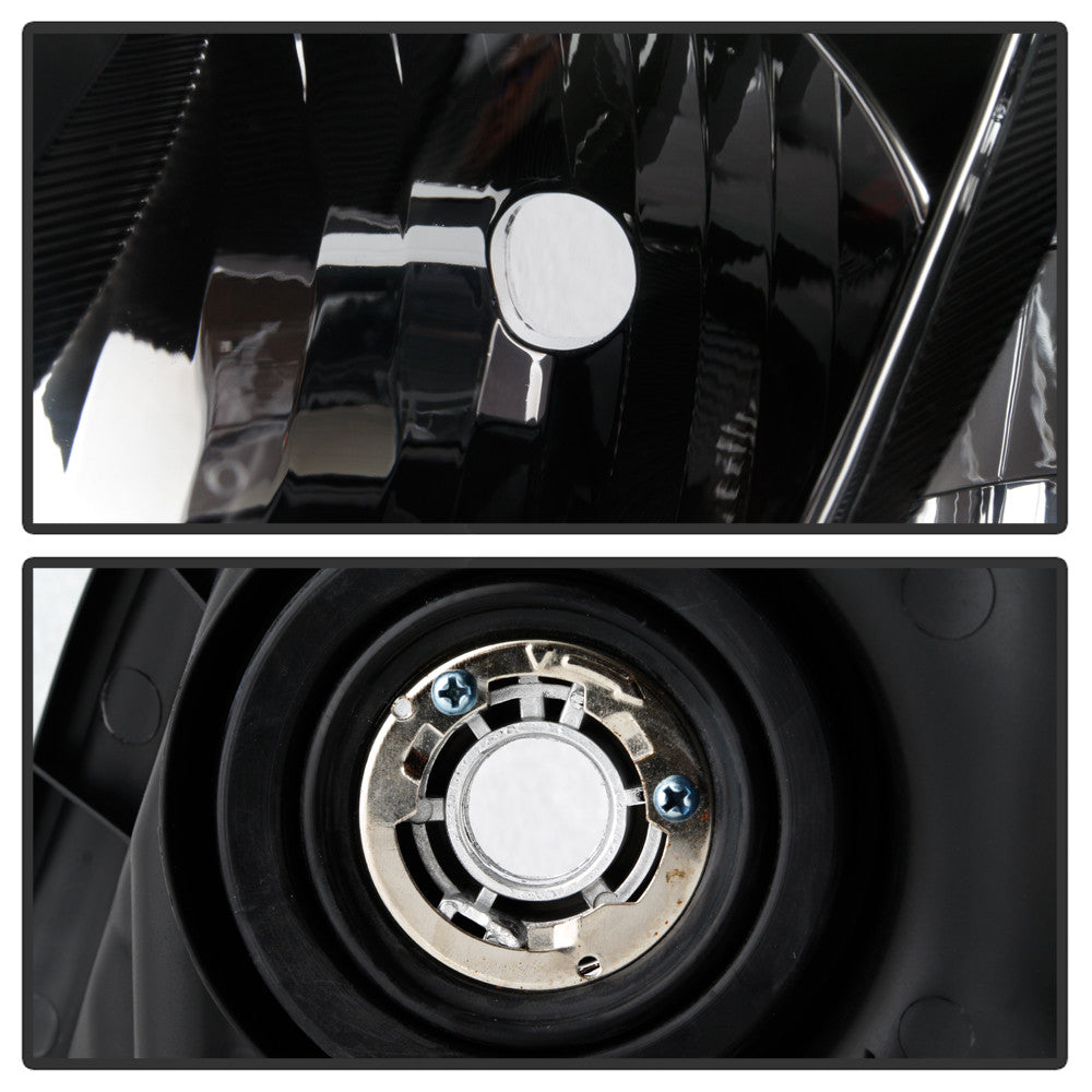 Spyder [12-15 Honda Civic] Black Halogen Headlights