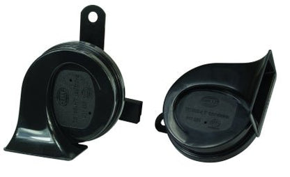 Hella 12V Twin Trumpet Horn Kit with Bracket - Toyota - JDMuscleHornshella012010901