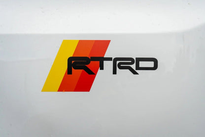 Heritage RTRD Fender Decals (Pair) fits all Toyota Vehicles - JDMuscleExterior - Vinyl254RUNNERLG-TRD-M8" Wide