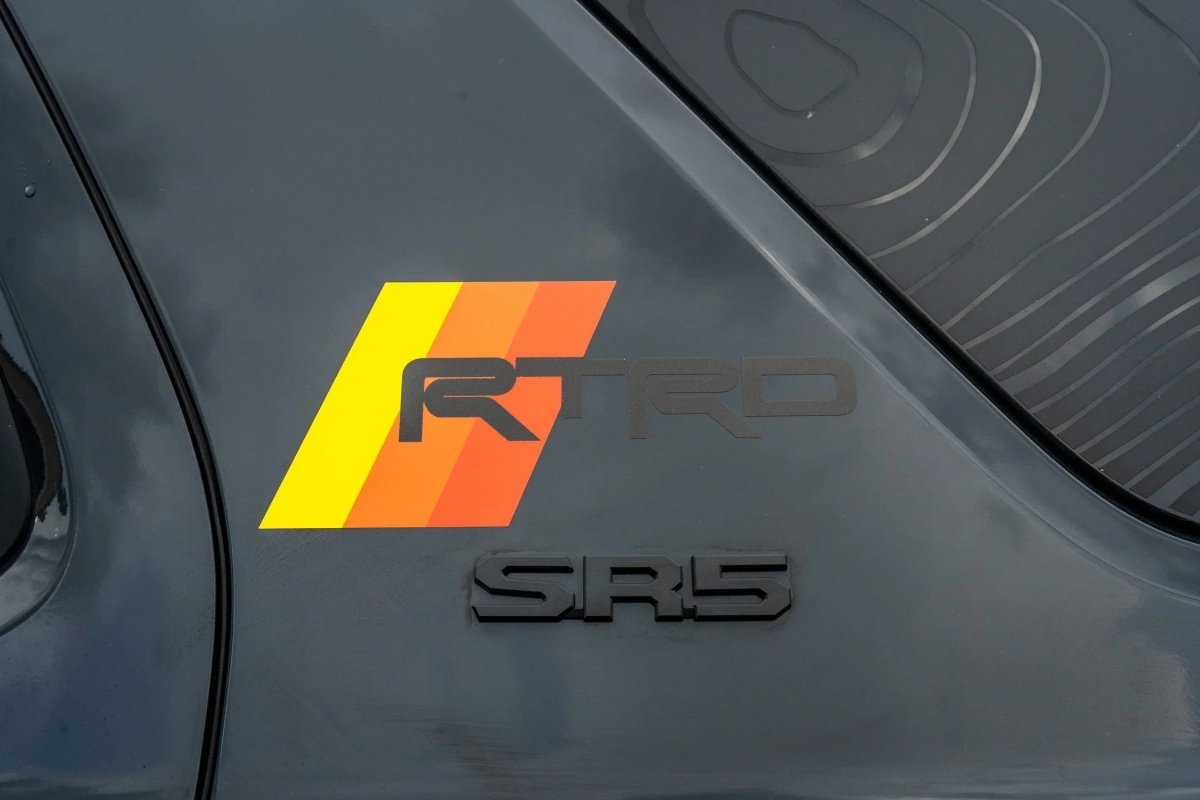 Heritage RTRD Fender Decals (Pair) fits all Toyota Vehicles - JDMuscleExterior - Vinyl254RUNNERLG-TRD-M8" Wide