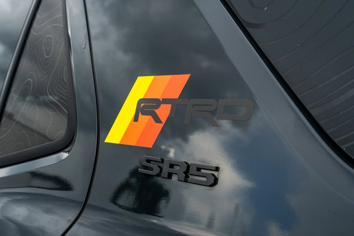 Heritage RTRD Fender Decals (Pair) fits all Toyota Vehicles - JDMuscleExterior - Vinyl254RUNNERLG-TRD-M8" Wide