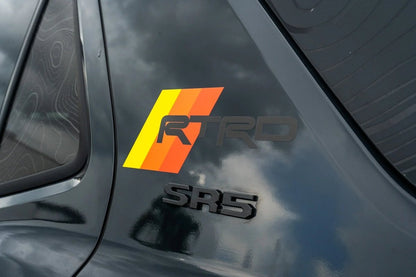 Heritage RTRD Fender Decals (Pair) fits all Toyota Vehicles - JDMuscleExterior - Vinyl254RUNNERLG-TRD-M8" Wide