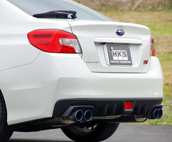 HKS [15-21 WRX STI / WRX S4] Super Turbo Muffler Ti - Titanium Finish - JDMuscleMufflershks31030-AF002