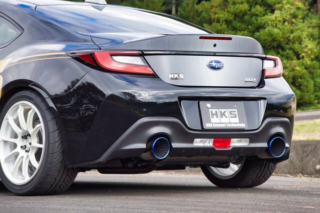 HKS 2022 BRZ/GR86 Legamax Premium Axle Back Exhaust w/ Burnt Stainless Steel Tips | 32018 - AF018 - JDMuscleCat Back Exhaust Systemhks32018-AF018