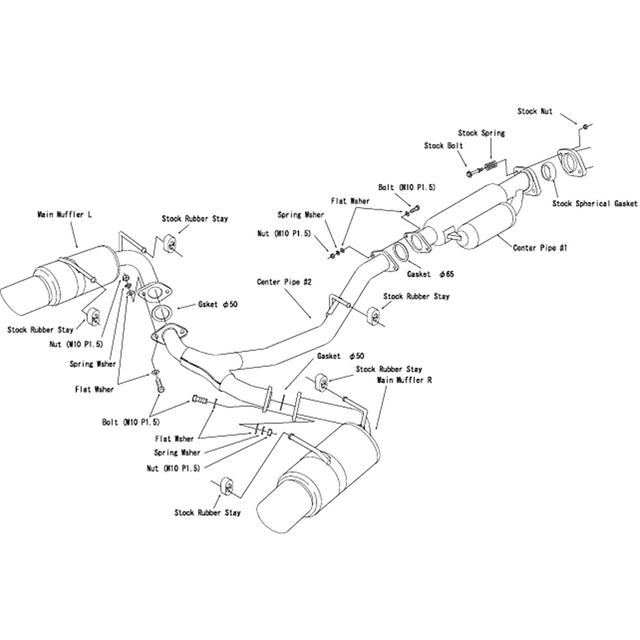 HKS 2022+BRZ/GR86 Hi-Power Muffler SPEC-L | 32016-BT004 - JDMuscleMufflershks32016-BT004