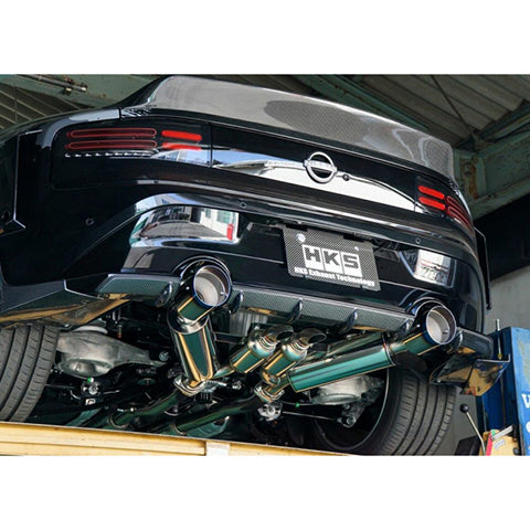 HKS 23-24 Nissan Z RZ34 VR30DDTT Dual Hi-Power Titanium Tip Catback Exhaust | 31014-KN002