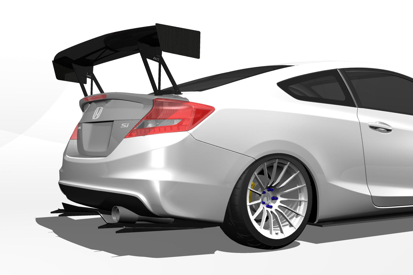 Epsilon+ [12-15 Civic Coupe FG4] Diffuser V1+
